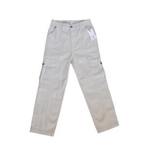 Billbong Utility Cargo Pants Beige Cotton Straight Leg Women’s 26 NEW